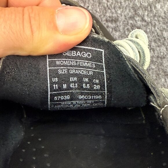 ✅Womens 11M Sebago Boat Shoes Brown Authentic Dockside Leather Slip On Loafers - Picture 2 of 10